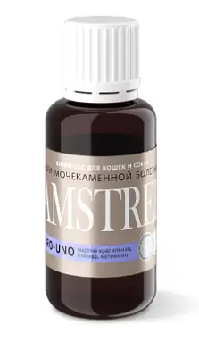 Amstrel URO-UNO комплекс для профилактики мочекаменной болезни для собак и кошек