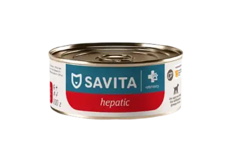 Купить savita vet hepatic консервы для взрослых собак для поддержания функции печени